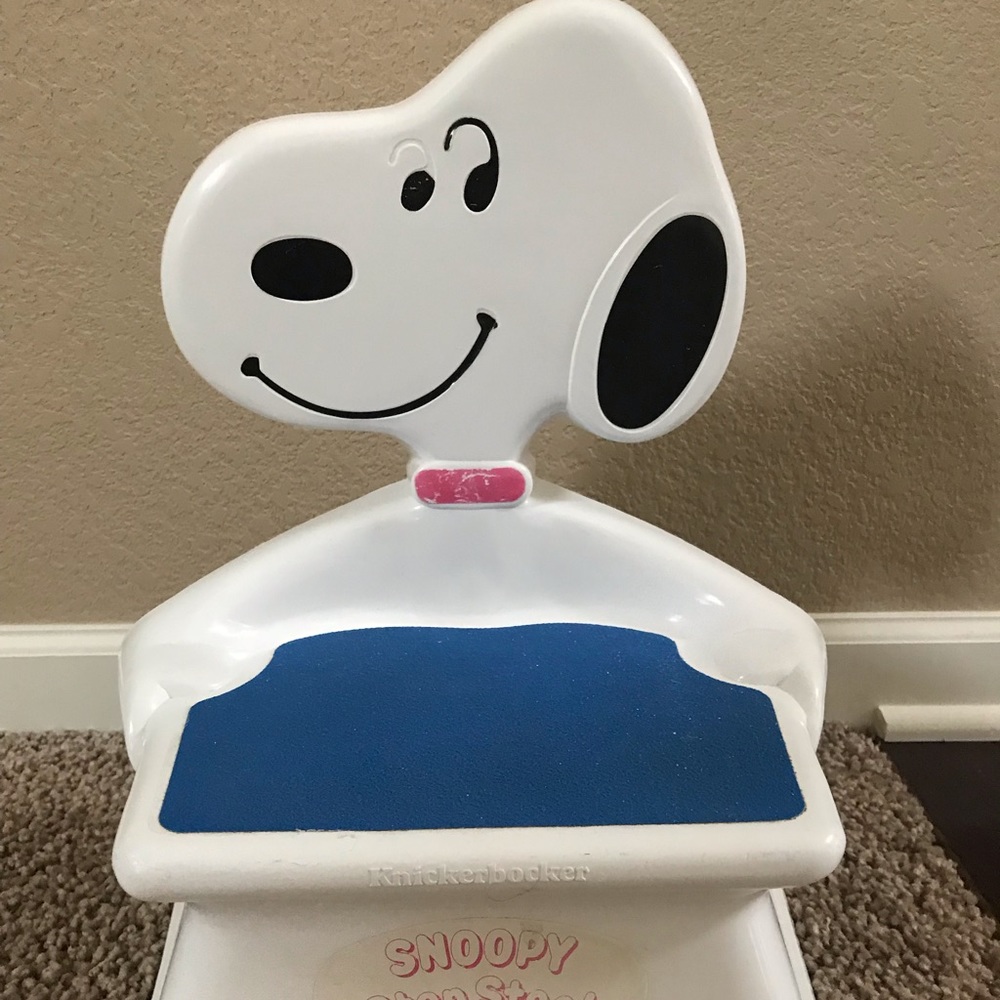 Vintage Snoopy Peanuts Knickerbocker Step Stool